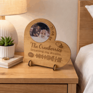 Support Magnet En Bois Personnalisé Avec Code Musique