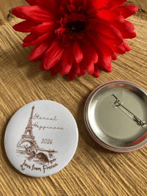 Pack de 100 Pins/badge < Eternal Happiness >